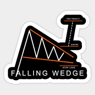 Falling Wedge Patterns Continuation Trend Sticker